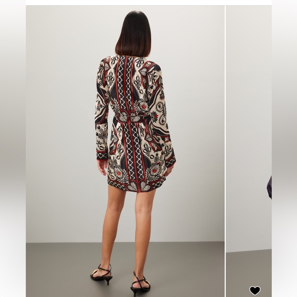 FARM Rio Black and Red Patterned Mini Dress - Picture 4 of 13